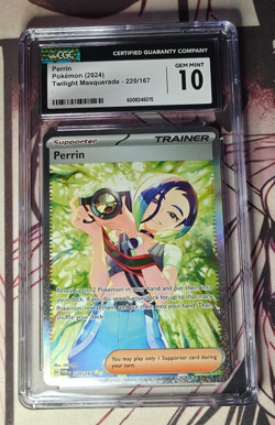 Perrin SIR 220/167 Twilight Masquerade pokemon card english CGC 10 GEM MINT - Image 1