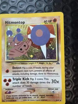 Vintage Pokemon Holo Lot Chansey Muk Raichu Hitmontop WOTC Era Cards LP/MP - Image 3