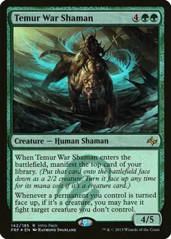 Temur War Shaman - Foil - Intro Pack Promo ~ Lightly Played Unique & Misc Promos - Image 1