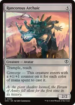 x4 Rancorous Archaic - Foil C MTG Secrets of Strixhaven M/NM, English - Image 1