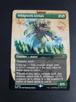 Wildgrowth Archaic (Borderless) Rare MTG Secrets of Strixhaven - Image 1