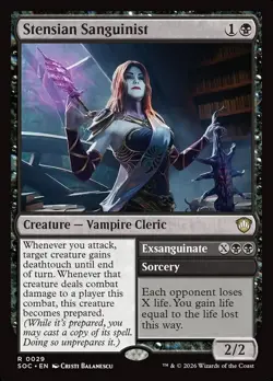 Stensian Sanguinist - #29 - Commander: Secrets of Strixhaven - NM MTG - Image 1