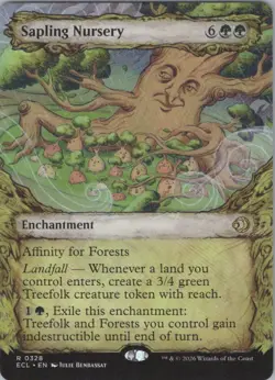 MTG Normal Sapling Nursery (Showcase) R Lorwyn Eclipsed 328 NM - Image 1