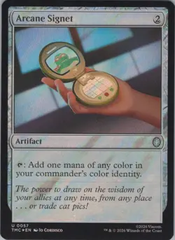 Foil Arcane Signet (Surge Foil) U Commander: Teenage Mutant Ninja Turtles 57 NM - Image 1