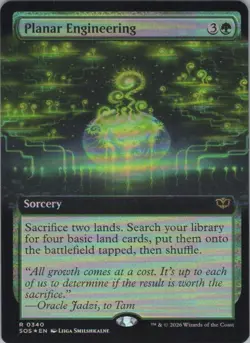 Foil Planar Engineering (Extended Art) R Secrets of Strixhaven 340 NM - Image 1