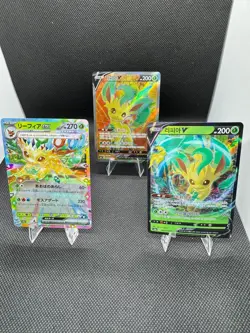 Leafeon Pokemon TCG Lot - KOR, JPN, and ENG- VStar, Full Art, Holos - NM - Image 3