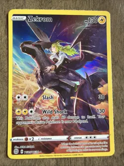 Pokemon TCG Zekrom TG05/TG30 Swsh09: Brilliant Stars Trainer Gallery Holo - Image 1