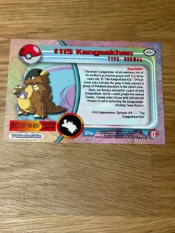 Kangaskhan #115 Topps Blue Logo Non Holo Pokemon Card - Image 2