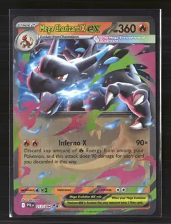 Pokemon 2025 Mega Evolution – Phantasmal Flames Mega Charizard X EX #13/94 - Image 1