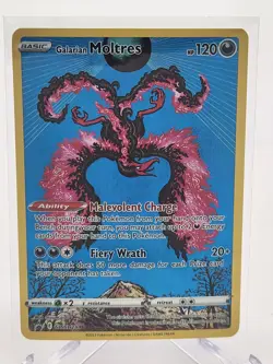 Galarian Moltres SWSH284 Promo SWSH Black Star Shinji Near Mint (NM) - Image 1