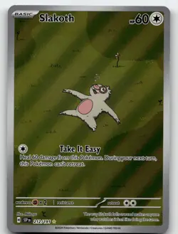 SLAKOTH 212/191 ILLUSTRATION RARE SURGING SPARKS POKEMON NEAR MINT - Image 2