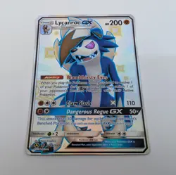 Pokemon TCG 2019 Sun & Moon Hidden Fates Lycanroc GX SV66/SV94 - Image 1