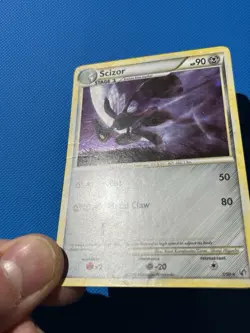 2010 Pokemon Scizor 7/90 HGSS Undaunted Holo Rare LP - Image 2