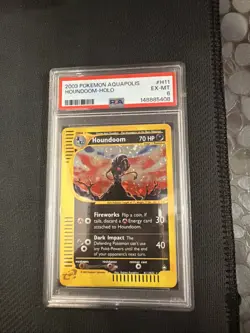 2003 Pokemon Aquapolis Houndoom Holo 6PSA #H11 - Image 1