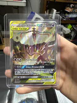 Pokemon TCG Espeon & Deoxys GX SM240 Black Star Promo Holo - NM - Image 1