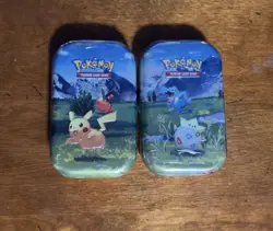 4 Pack Blister Collection: Larry Pokemon & 2 mini tins - Image 1