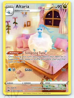 Altaria GG19/GG70 Pokemon Crown Zenith Galarian Gallery Trainer Gallery Rare - Image 1