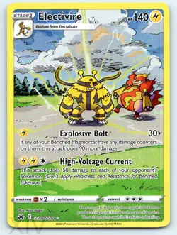 Electivire GG08/GG70 Pokemon Crown Zenith Galarian Gallery Trainer Gallery Rare - Image 1
