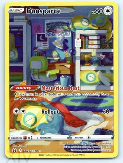 Dunsparce GG23/GG70 Pokemon Crown Zenith Galarian Gallery Trainer Gallery Rare - Image 1