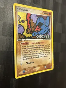Pokemon TCG Nosepass EX Deoxys 42/107 Reverse Holo Uncommon - Image 2