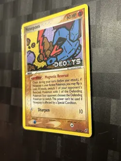 Pokemon TCG Nosepass EX Deoxys 42/107 Reverse Holo Uncommon - Image 3