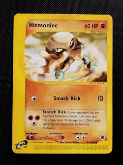 (LP) Hitmonlee 81/165 2002 Expedition Base Set Unlimited Pokemon Card - Image 1