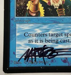 Magic The Gathering MTG COUNTERSPELL Beta Limited Edition Card Signed Mark Poole - Image 4