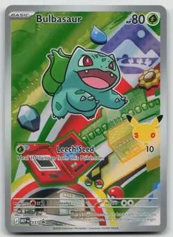 First Partner Kanto Starters Bulbasaur, Charmander, Squirtle Pokemon 3 Card Set - Image 5