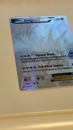 Dialga EX Full Art Secret Rare Silver Card 122/119 Phantom Forces 2014. - Image 3