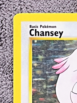 Chansey 3/102 Base Set Holo Vintage LP/MP Pokemon TCG - Image 3