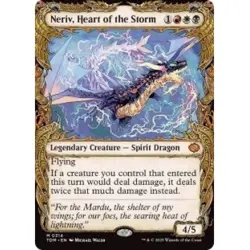 Neriv, Heart Of The Storm (showcase) M/NM Magic MTG Tarkir: Dragonstorm - Image 1