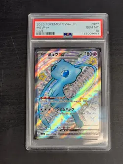 Pokemon Japanese Mew Ex Sv4a-Shiny Treasure Ex 327 PSA 10 - Image 1