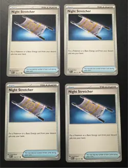 4x Night Stretcher 196/217 Me: Ascended Heroes PLAYSET x4 - Pokemon TCG - NM - Image 1