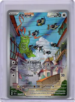 Pokemon Chatot - Illustration Rare SV05: Temporal Forces 181/162 NM - Image 1