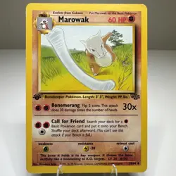 Marowak 39/64 1st Edition Jungle Pokemon HP DMG - Image 1