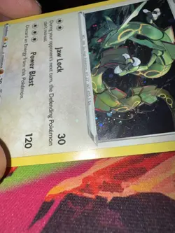 Rayquaza SWSH029 Holo Black Star Promo Pokemon holo bleed - Image 2