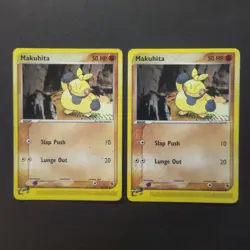 Pokemon Card TCG: Makuhita 56/109 x2 - EX Ruby & Sapphire - Image 1