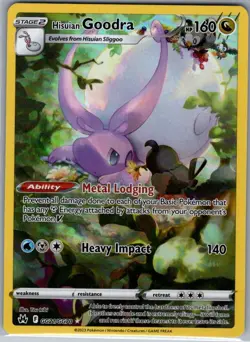 Hisuian Goodra GG21/GG70 Crown Zenith: Galarian Gallery - Pokemon Card - NM - Image 1