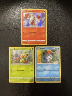 Grookey Scorbunny Sobble 2019 Pokemon Promos SWSH001, SWSH002, SWSH003 Cards - Image 1