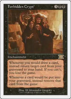 Forbidden Crypt 132 Rare Classic Sixth Edition Magic: The Gathering Near Mint - Image 1