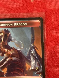 MTG - Scorpion Dragon Token - Outlaws of Thunder Junction NM Magic - Image 2