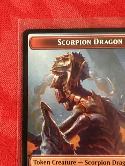 MTG - Scorpion Dragon Token - Outlaws of Thunder Junction NM Magic - Image 3