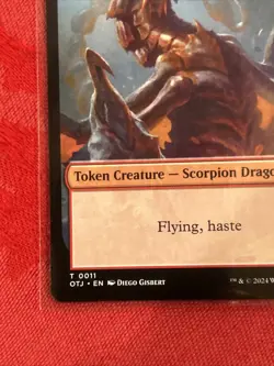 MTG - Scorpion Dragon Token - Outlaws of Thunder Junction NM Magic - Image 4