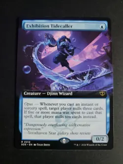 Exhibition Tidecaller (Extended Art) Rare MTG Secrets of Strixhaven - Image 1