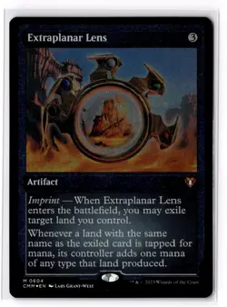 Extraplanar Lens (Foil Etched) 604 Commander Masters Foil NM - Image 1