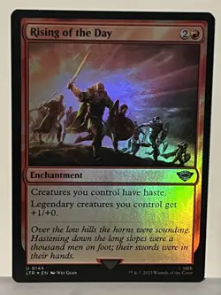 Rising of the Day 145 Foil Universes Beyond: The Lord of the Rings MTG - Image 1