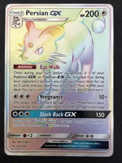 2019 Pokemon SM Unbroken Bonds 227/214 Persian GX - Image 1