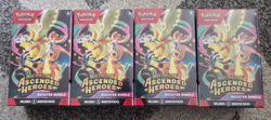 4 x POKEMON CENTER Mega Evolution-Ascended Heroes Booster Bundle 6Packs Each - Image 1