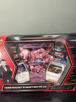 Pokemon TCG Team Rocket's Mewtwo EX Collection Box New and Sealed UK - Image 1
