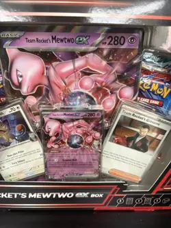 Pokemon TCG Team Rocket's Mewtwo EX Collection Box New and Sealed UK - Image 3